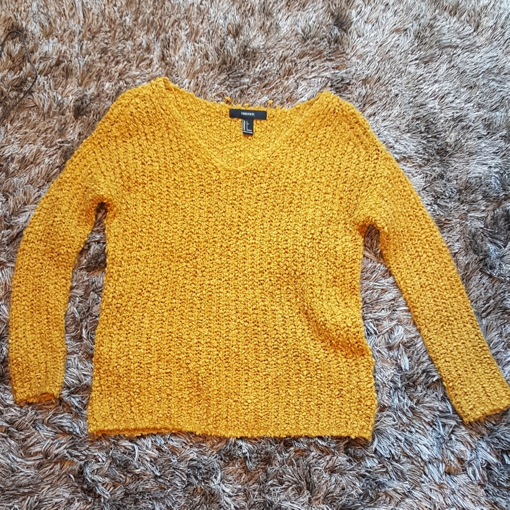 Cozy mustard yellow sweater